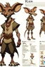 Placeholder: a kobold OC reference sheet