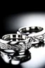 Placeholder: White gold couple rings It's easy in the shape containing diamonds