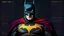 Placeholder: An amazing Infographic drawing of a medieval Batman suit, deep rich colors, bold and loose lines, vivid and vibrant text, and perfect composition.