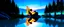 Placeholder: A hyper-realistic 4K scene of a serene forest lake at sunset. In the center of the lake, a pure elemental form of fire is gently hugging a pure elemental form of water. They are not human or creature-like — just abstract, living elemental shapes: fire is swirling, glowing flames with soft embers, and water is flowing, translucent waves with light reflections. Their embrace is tender, equal, and peaceful. The lake reflects their union. All around them, stylized "cooler fuel" trees with bluish bar