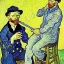 Placeholder: VAN GOGH CUTTING HIS OWN EAR