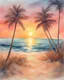 Placeholder: a painting of a sunset over the ocean, canvas art print, vibrant watercolor painting, vibrant gouache painting scenery, sunset illustration, pastel artwork, art print, pastel style painting, intricate oil pastel glow, colorful watercolor painting, canvas print, beach sunset background, soft pastels, pastel painting, watercolors on canvas, pastel art, vibrant watercolor, pastel drawing, watercolor colored painting