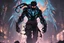 Placeholder: Miles in 8k solo leveling shadow artstyle, Crystal and Symbiote them, neon effect , dragon tattoos, close picture, full body, apocalypse, intricate details, highly detailed, high details, detailed portrait, masterpiece,ultra detailed, ultra quality