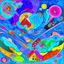 Placeholder: silver lining, painting by kandinsky