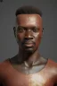 Placeholder: african head portrait, warrior costume, village, meditation, woods, galaxy sky, 8k quality