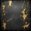 Placeholder: Hyper Realistic big golden grungy scratches on charcoal-black rustic peeling-paint background with vignette effect