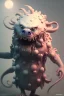 Placeholder: monster, cute, beautiful, blender 3d, rainbow, soft pastels, by Greg Rutkowski