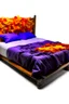 Placeholder: Bed made out of takis, no background