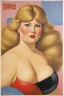Placeholder: VANESSA UPTON by Fernando Botero Original Vintage Magazine Supplement Poster