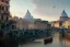 Placeholder: Tevere+river+Bar on garden rooftops +Rome mixed new york +Skyscraper +steampunk+biopunk+alphonse mucha, greg rutkowski,matte painting, cryengine, hyper detailed, felix kelly, fantasy art, seb mckinnon