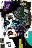 Placeholder: Ultra detailed medium portrait painting of anxiety , torn up collage of clippings, broken circuitry background, matrix effects, punk visual art, punk art aesthetic, graffiti art, pop surrealism, collage art, cluttered paint glitches