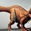 Placeholder: Photorealist painting of dinosaur with a mohawk