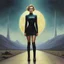 Placeholder: [art by Tom Bagshaw] The Day The Earth Stood Still (youthful Brandi Love, with boots)