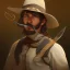 Placeholder: portrait,"Insanely detailed photograph of a male western mustachioed crossbowman", charo detailed, sequenced Sombrero, detailed held dagger, digital painting, artstation, concept art, smooth, sharp focus, illustration, art by artgerm and greg rutkowski and alphonse mucha, 8 k,fantasy, unreal engine