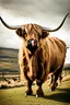 Placeholder: Giant highland cow kaiju