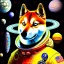 Placeholder: shiba inu smoking weed in space