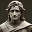 Placeholder: White Statue frodo, Rome style sculpture, full body, fresco background, hyper realistic, 8k,