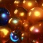 Placeholder: hundreds of various clear glass marbles shiny golden galactic ambience galaxies shiny high detail high def 8k high reflections octane render