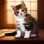 Placeholder: a kitten, brown tabby, sits in a glass heart.Oil painting, dynamic lighting 8k, very cute, fantasy, fantastic view, colourful, Nikon850 highly detailed