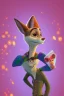 Placeholder: Portrait lady, full body shot, full-color long shot style of Zootopia Pixar, Disney, concept art, 3d digital art, Maya 3D, ZBrush 3D shading, bright colored background, radial gradient background, cinematic, Reimagined by industrial light and magic, 4k resolution post processing