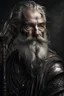Placeholder: ortrait of a fantasy man, old, grey beard, warrior
