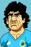 Placeholder: Diego Maradona cartoon 2d