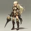 Placeholder: cute girl, age 22, elf, blonde, insane, strong, armour, full-body