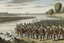 Placeholder: French Army marching next to river1669