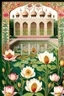 Placeholder: Channel the beauty of the Mughal Gardens with detailed hand-painted representations of traditional Indian flowers like lotus, marigold, and jasmine. Incorporate intricate geometric patterns and water features.