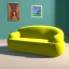 Placeholder: Couch in the shape of an avocado