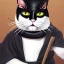 Placeholder: a cat, dressed as a ninja, anthropomorphic, hyper realism, maximum detail.