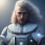 Placeholder: Full body ,Beautiful cosmic man, blue eyes, long blond hair, cosmic suit, galactic backdrop, soft lighting, hyper realistic, unreal engine 5, 16k