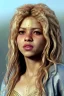 Placeholder: Shakira artist, Realistic image, natural waist up portrait, natural busty , perfect eyes, glow, circle iris, eye liner. spray line make up, glow. lips, gold. big rings piercing, led ornament. coat, vibrant color, highly detailed, art stations, concept art, smooth, unreal engine 5, god lights, ray tracing, RTX, lumen lighting, ultra detail, volumetric lighting, 3d, finely drawn, high definition, 4k.