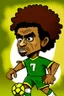 Placeholder: Douglas Louise Brazilian football player cartoon 2d