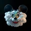 Placeholder: Incredible Biometric imagineer, cloud Disney mouse head, surreal, fantastical