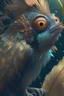 Placeholder: Monkey bird fish, intricate, Exquisite details and textures, highly detailed, digital painting, artstation, concept art, sharp focus, nature background, illustration, 8k,