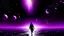 Placeholder: matrix universe, space, planets, god creation walking on light, purple