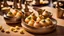 Placeholder: LV Pani Puri prepared by Louis Vuitton Malletier, Louis Vuitton is a French luxury fashion house and company founded in 1854 by Louis Vuitton, Louis Vuitton Indian food, branded in LV, LV branding clearly visible on the puri, LV branding on all objects in the frame, Cinematic ambience, post – processing, perfect composition, global illumination, Canon EF 16 – 35mm f/ 2. 8L III USM Lens on a Canon EOS 5D Mark IV camera, Cinematic lighting, no blur, sharp focus, photorealistic, Ultimate Luxury, ro
