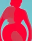 Placeholder: akvarel, woman body red, and golden, abstract, curvy, pastels, light, beautiful curves, woman from back, rosa, circle, back, spine, light, pastel, blurry, postmodern art, graphical, masterpiece, abstract art, contrast colors, bodies, bodies around each other