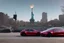 Placeholder: A Tesla 'Model 3' is drifting at top speed, near the 'Statue of Liberty' in New York. CINEMATIC. WIDE ANGLE LENS. PHOTO REAL.