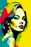 Placeholder: modern abstract woman painting vector