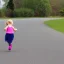 Placeholder: little girl running coming