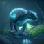 Placeholder: bioluminescent herbivore mammal creature, unreal engine 5, 8k resolution, photorealistic, ultra detailed