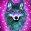 Placeholder: A magical sparkle wolf