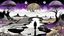 Placeholder: inner world , atypical world, in midle an alone human figure stands on the thin bridge with a big map his hands , weird whimsical landscape, forest, and Sahara water and rocks,, around surreal cracked painted weird land with some black doors. dark purple, gray, black, white, brown. Whimsical style of Chagall , of Minjae Lee and René Magritte, lonely face with absurd beauty. broken, weird bizarre absurd nightmare, labirynth, dark vision, neuron network background, surreal vibe, stunning absurd