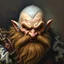 Placeholder: Dnd, fantasy, dwarf, handpainted by a renaissance artist, oil painting, head portrait, sturdy, mighty, grizzled, old, angry, barbarian