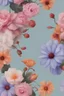 Placeholder: generate a image with full aesthetic color of flowers for digital wall art purpose