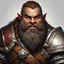 Placeholder: dnd, portrait of dwarf with shield