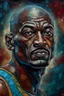 Placeholder: Portrait of Micheal Jordan by Van gough