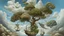 Placeholder: hybrid anamorphic trompe l'oeil recursive cloud dreaming a tree thinking a sailship exhalating a bird with electric paws